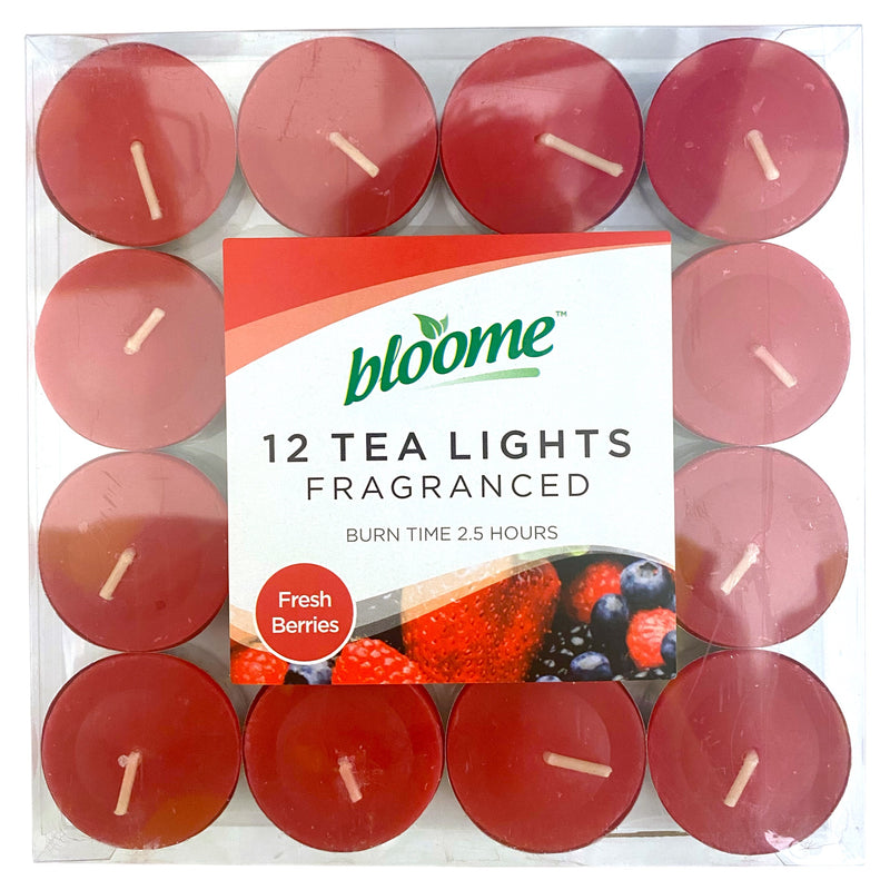 Bloome Tea Light Candles Fresh Berries x 12