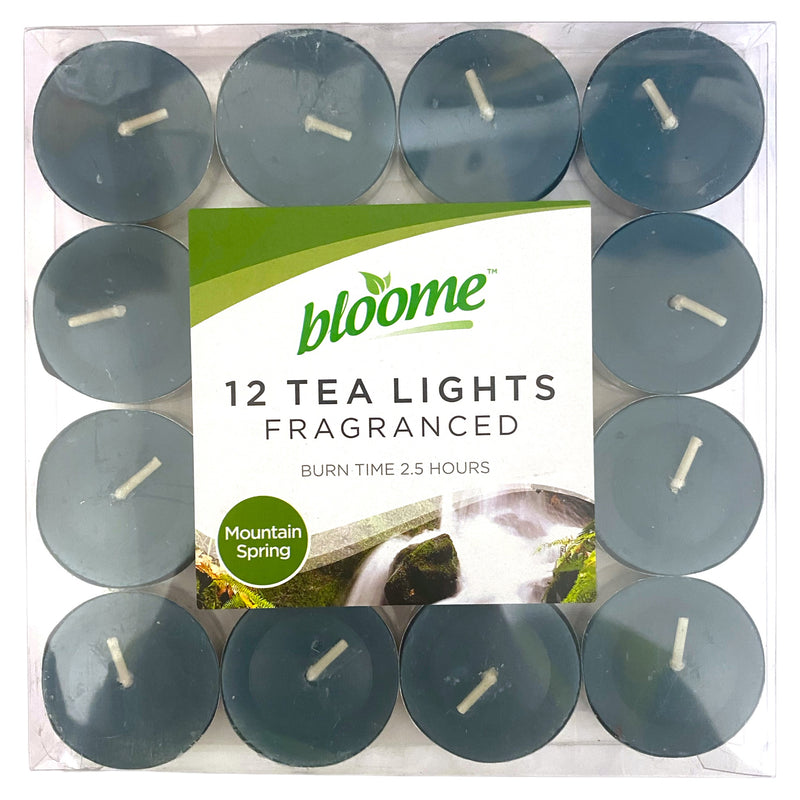 Bloome Tea Light Candles Mountain Spring x 12