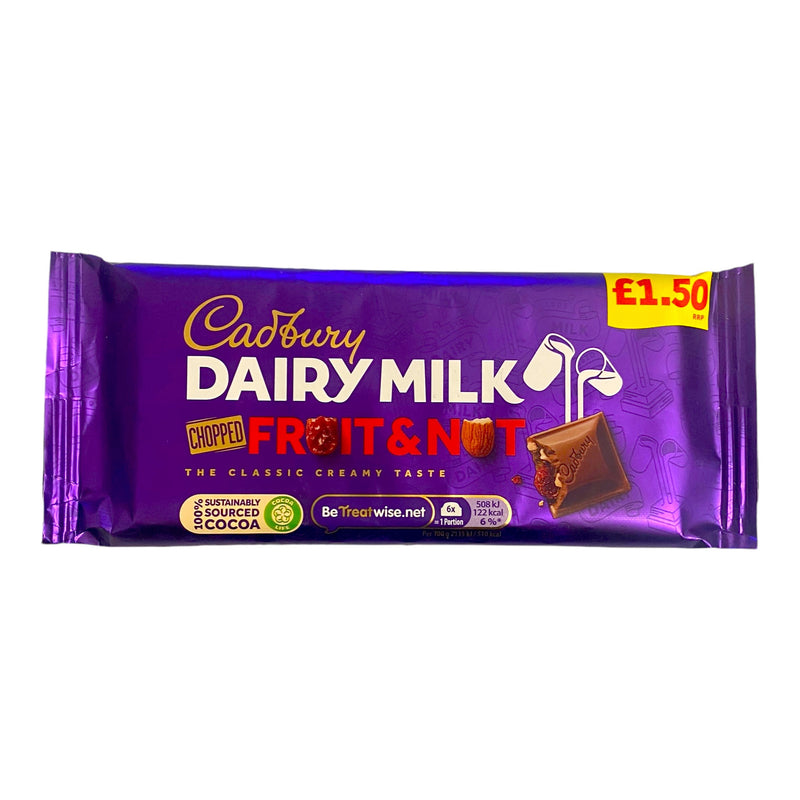 Cadbury Dairy Milk Fruit & Nut 95g