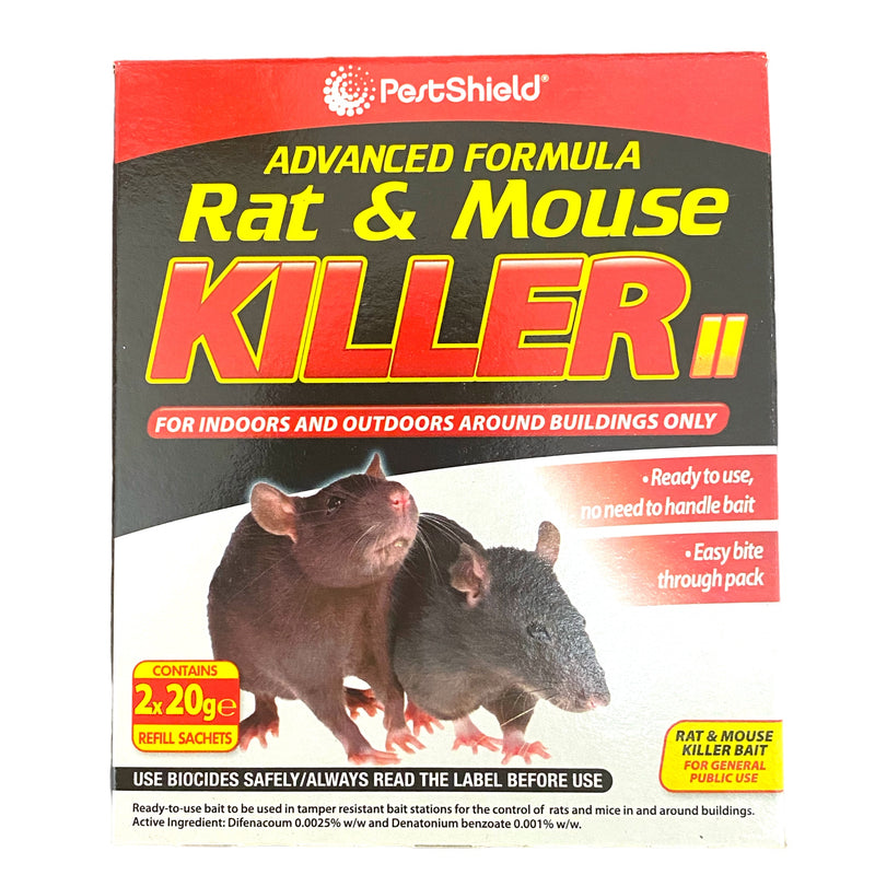 Rat & Mouse Killer Refill Sachets 2 x 20g