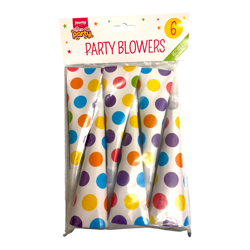 Jaunty Party Blowers x 6