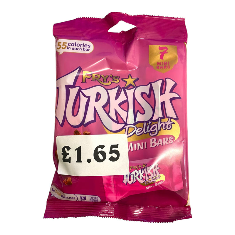 Fry’s Turkish Delight Mini Bars 7pk