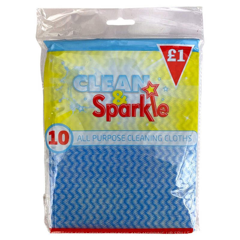 Clean & Sparkle All Purpose Cloths 10pk