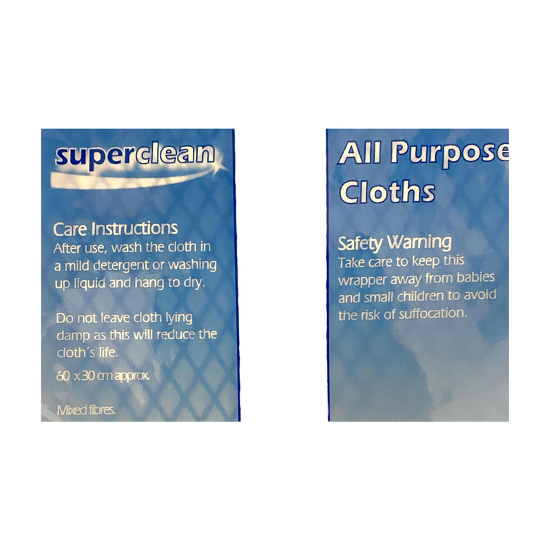 Super Clean All Purpose Cloths 10pk