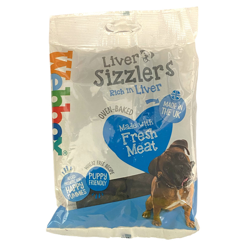 Webbox Liver Sizzlers Treats Liver 150g