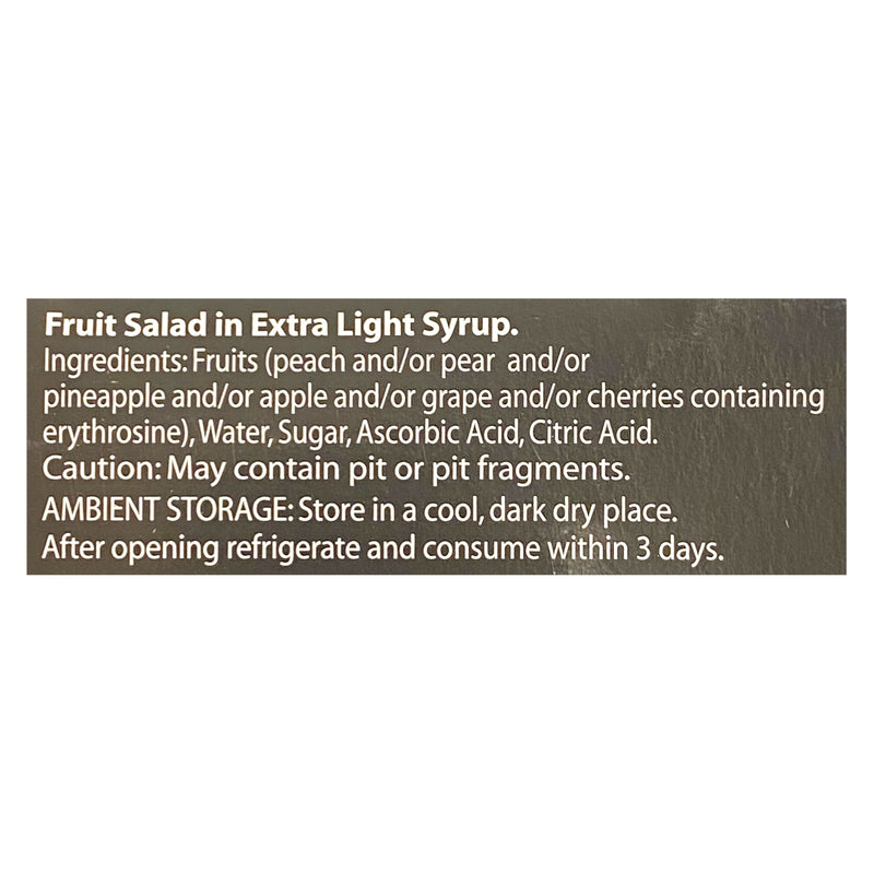 Bonners Finest Fruit Salad in Extra Light Syrup 4 x 120g