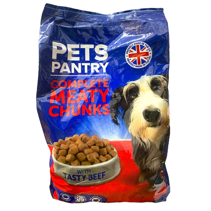 Pets Pantry Complete With Meaty Chunks Beef 2kg