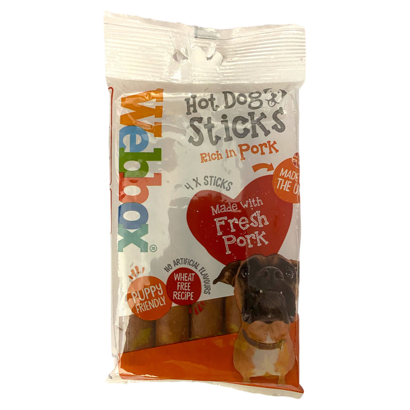 Webbox Hot Dog Sticks Fresh Pork 4pk