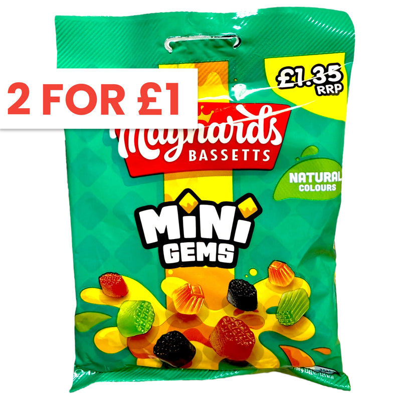 Maynards Bassetts Mini Gems 130g