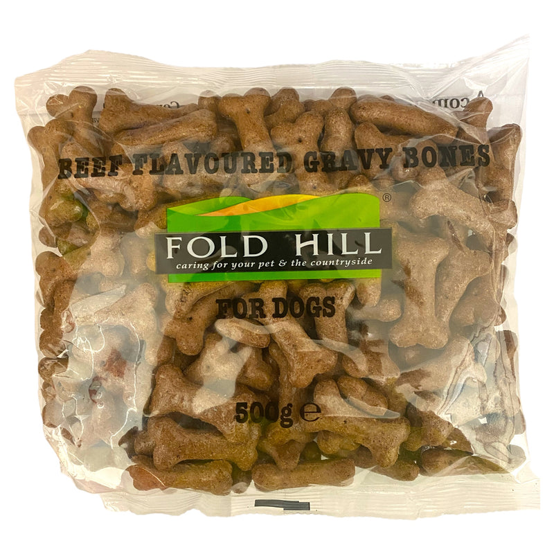 Fold Hill Beef Flavoured Gravy Bones For Dogs 500g