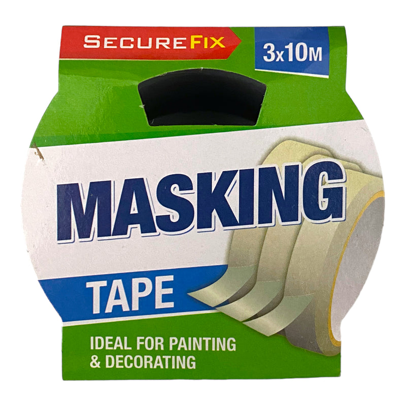 SecureFix Masking Tape 3 x 10m