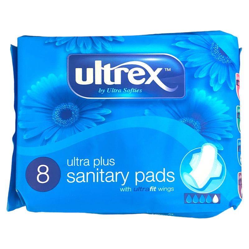 Ultrex Ultra Plus Sanitary Pads x 8