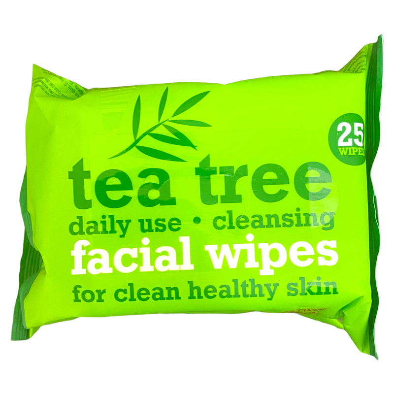 Tea Tree Cleansing Facial Wipes Twin pack 2 x 25pk