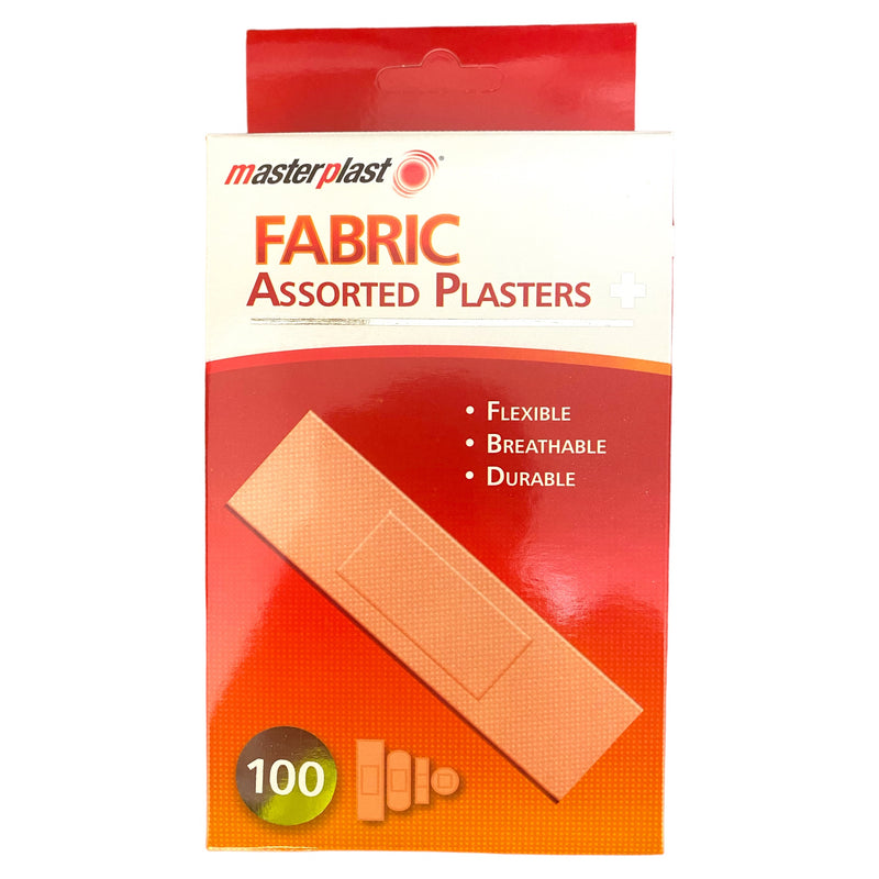Masterplast Fabric Assorted Plasters 100pk