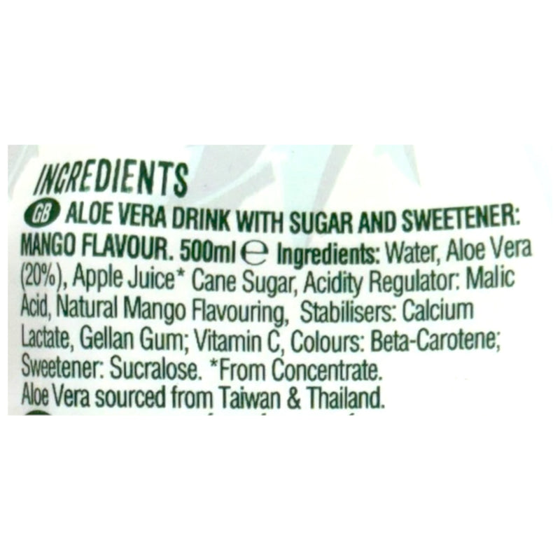 Say Aloe Mango Flavour Aloe Vera Drink 500ml
