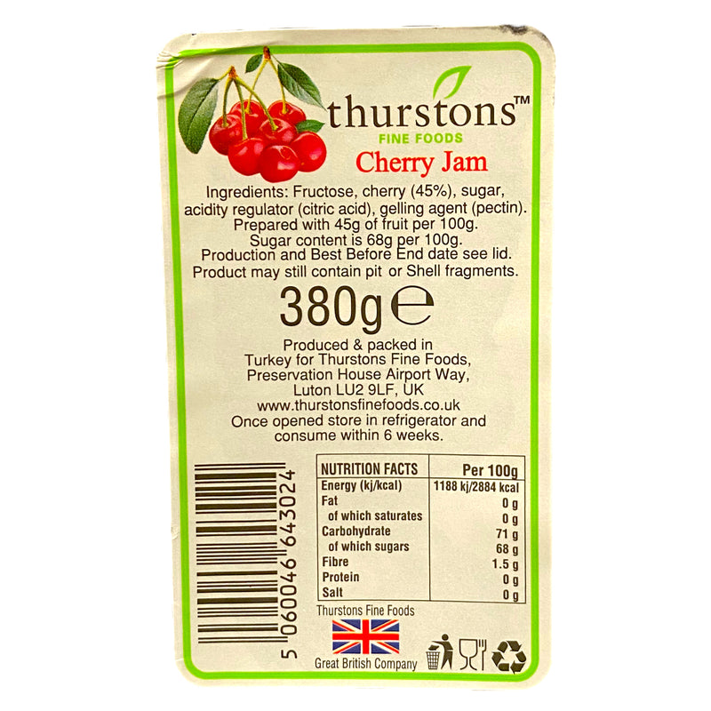 Thurstons Cherry Jam 380g