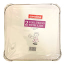 Caroline Foil Trays With Lids x 2pk