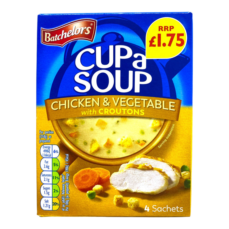 Batchelors Cup a Soup Chicken & Vegetable x 4