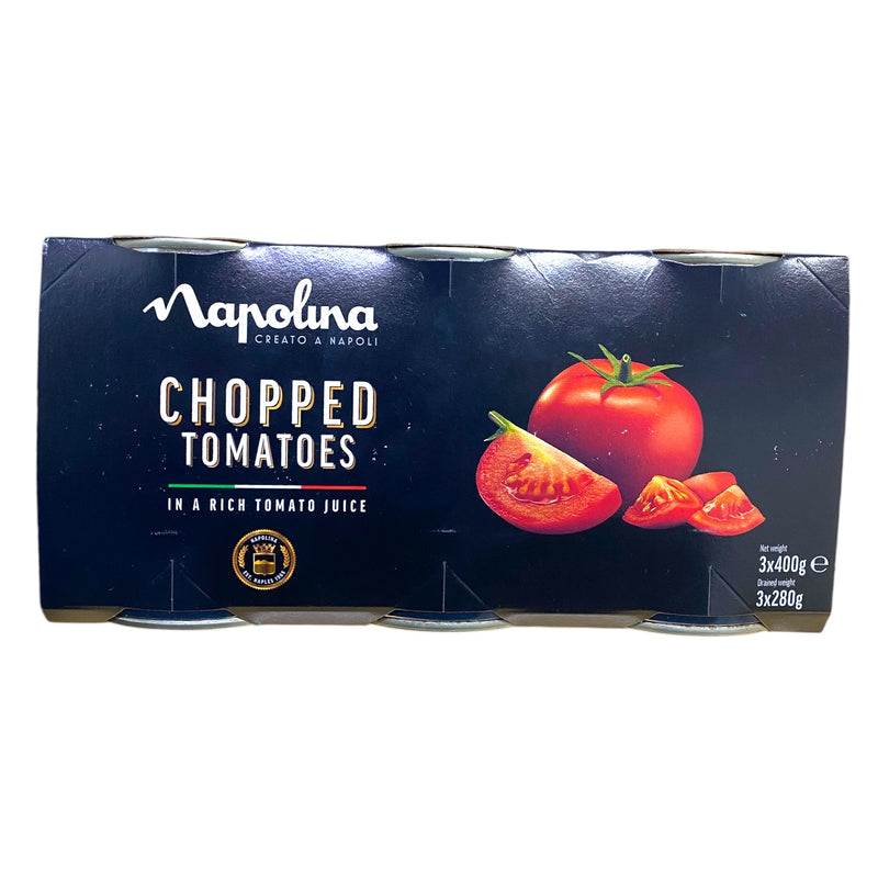 Napolina Chopped Tomatoes 3 x 400g