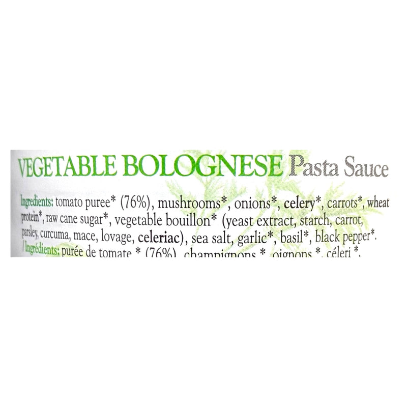 Organico Vegetable Bolognese Pasta Sauce 360g