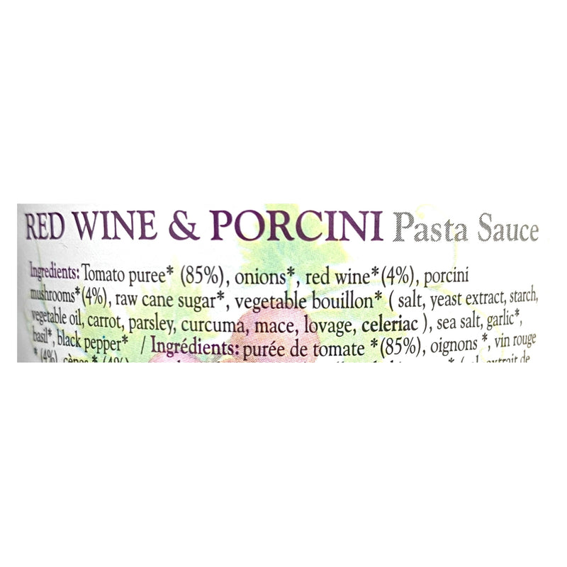 Organico Red Wine & Porcini Pasta Sauce 360g