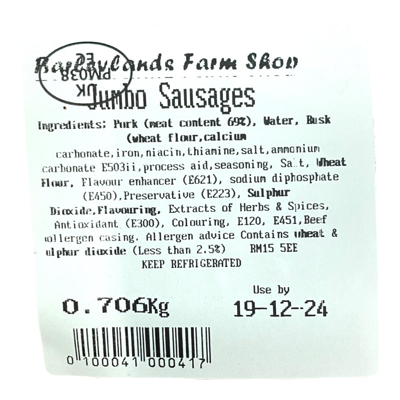 Jumbo Sausages 700g