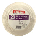 Caroline Small Paper Plates White 18cm x 20