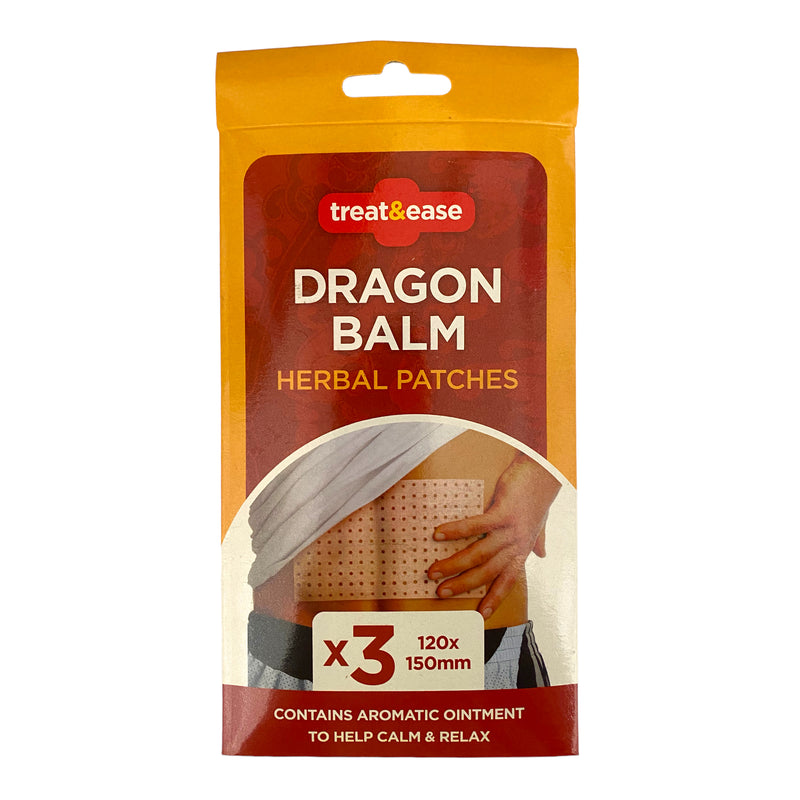 Treat&Ease Dragon Balm Herbal Patches 3pk
