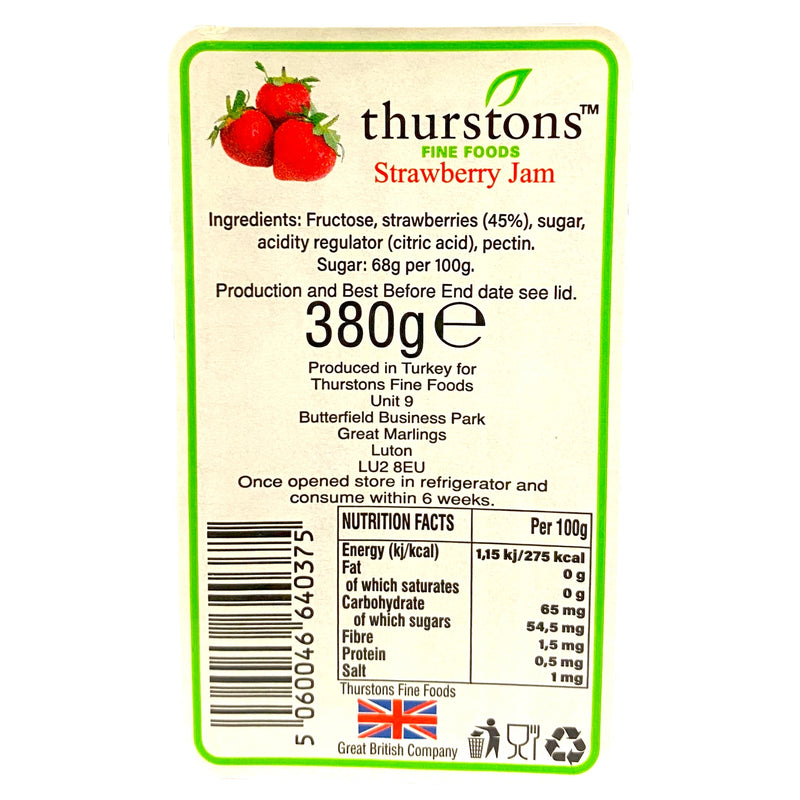 Thurstons Strawberry Jam 380g