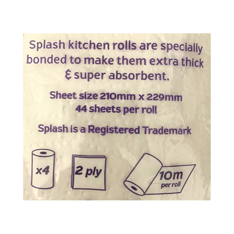 Splash Absorbent Kitchen Towel x 4pk