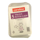 Caroline Trays With Lids x 5pk