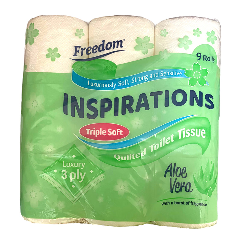 Freedom Inspirations Aloe Vera Toilet Rolls x 9pk