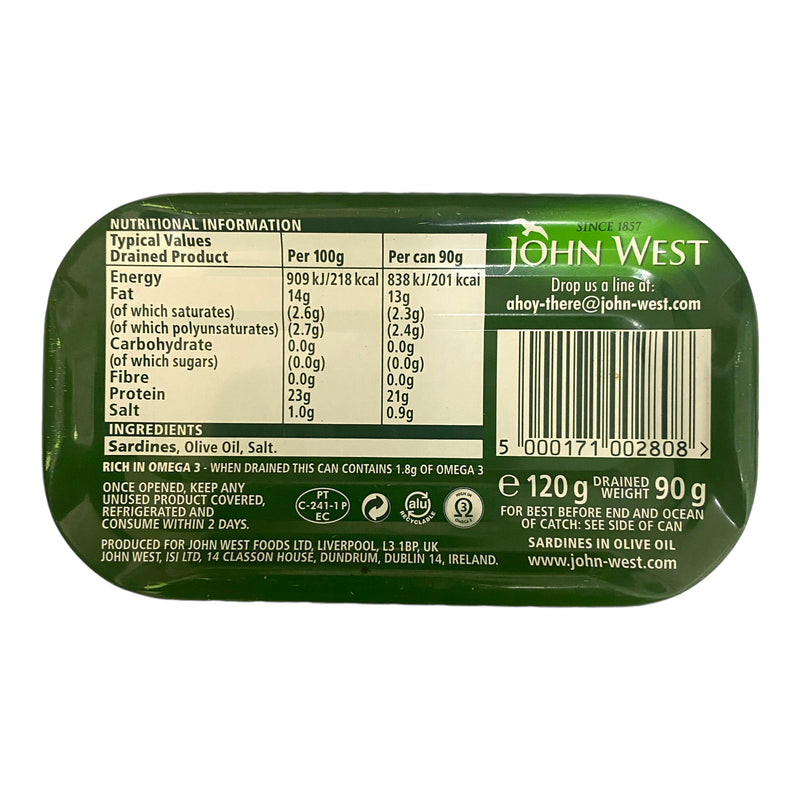 John West Sardines In Olive Oil 120g