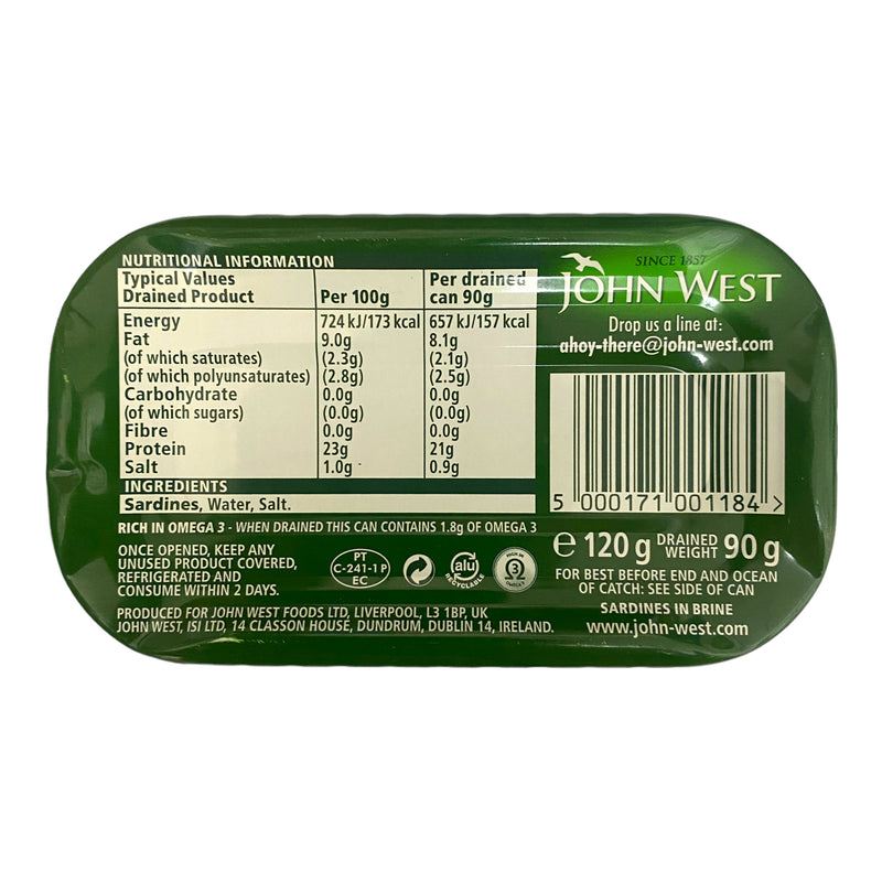 John West Sardines In Brine 120g