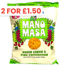 Mano Masa Green Lemon & Pink Peppercorn Corn Chips 140g