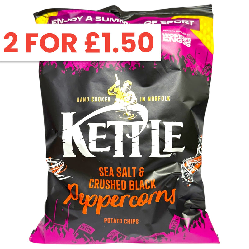Kettle Hand Cooked Sea Salt & Crushed Black Peppercorns 130g