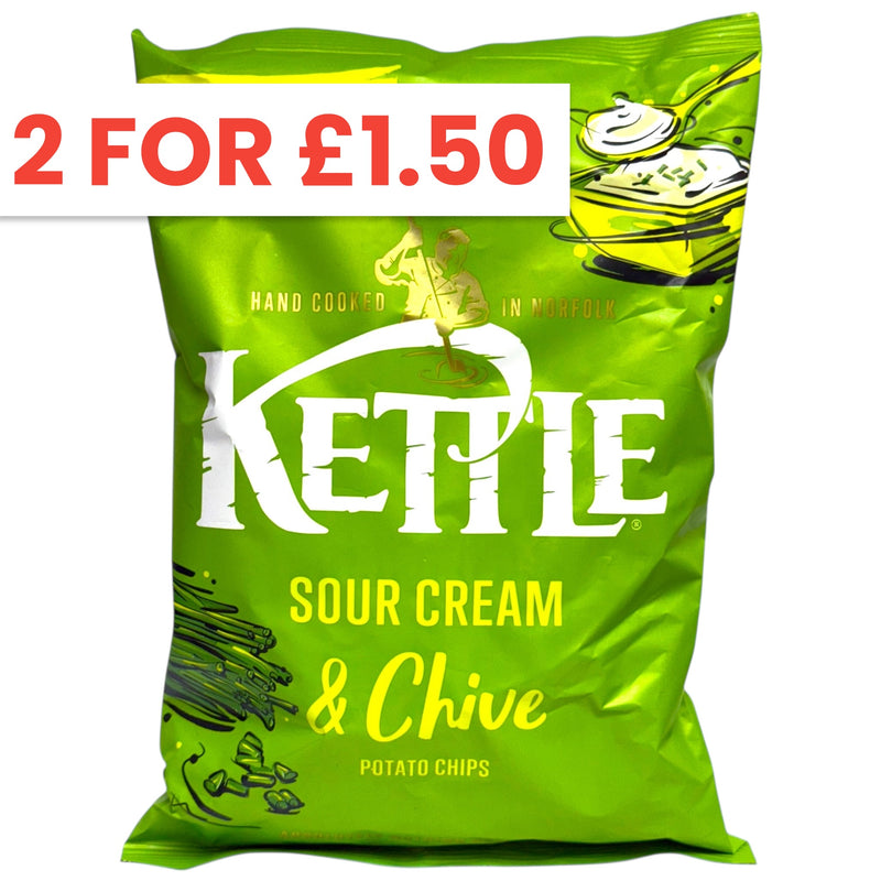 Kettle Hand Cooked Sour Cream & Chive 130g