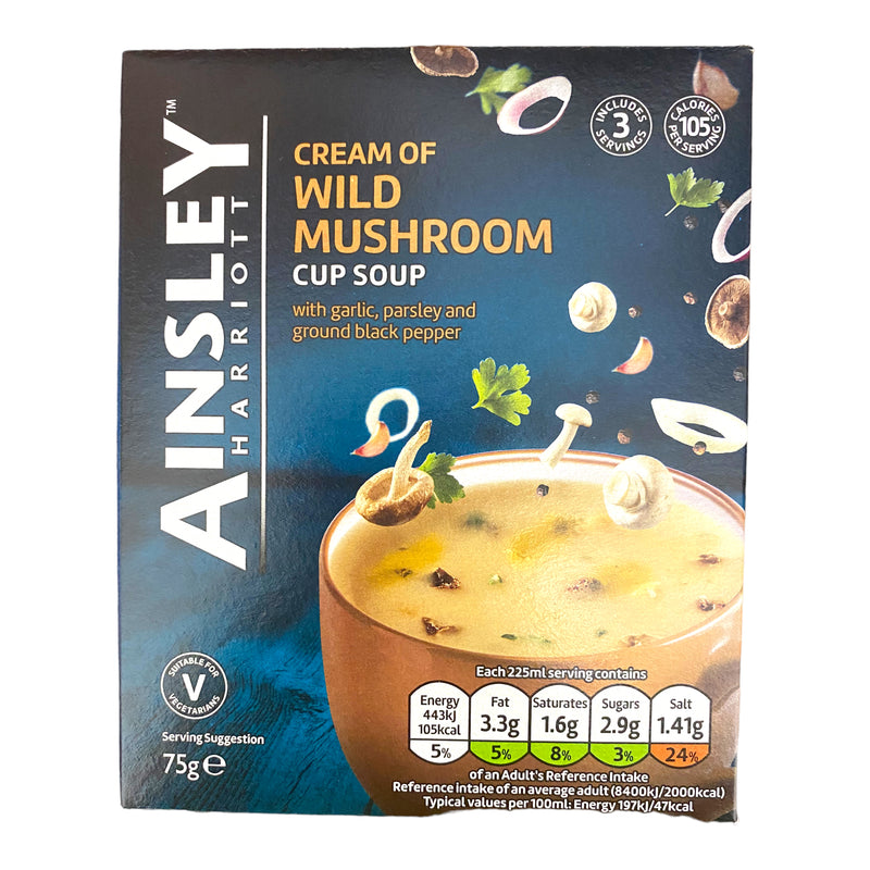 Ainsley Cream of Wild Mushroom Cup Soup x 3