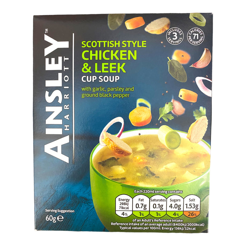 Ainsley Scottish Style  Chicken  & Leek Cup Soup x 3