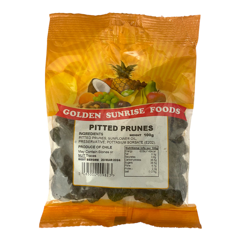 Golden Sunrise Foods Pitted Prunes 100g