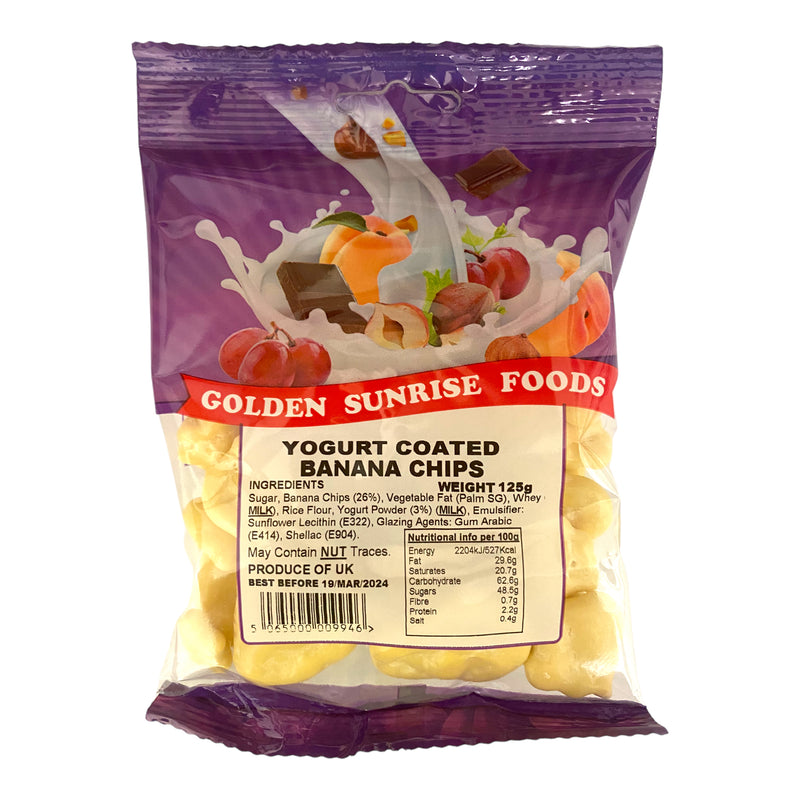 Golden Sunrise Foods Yogurt Coated Banana Chips 100g