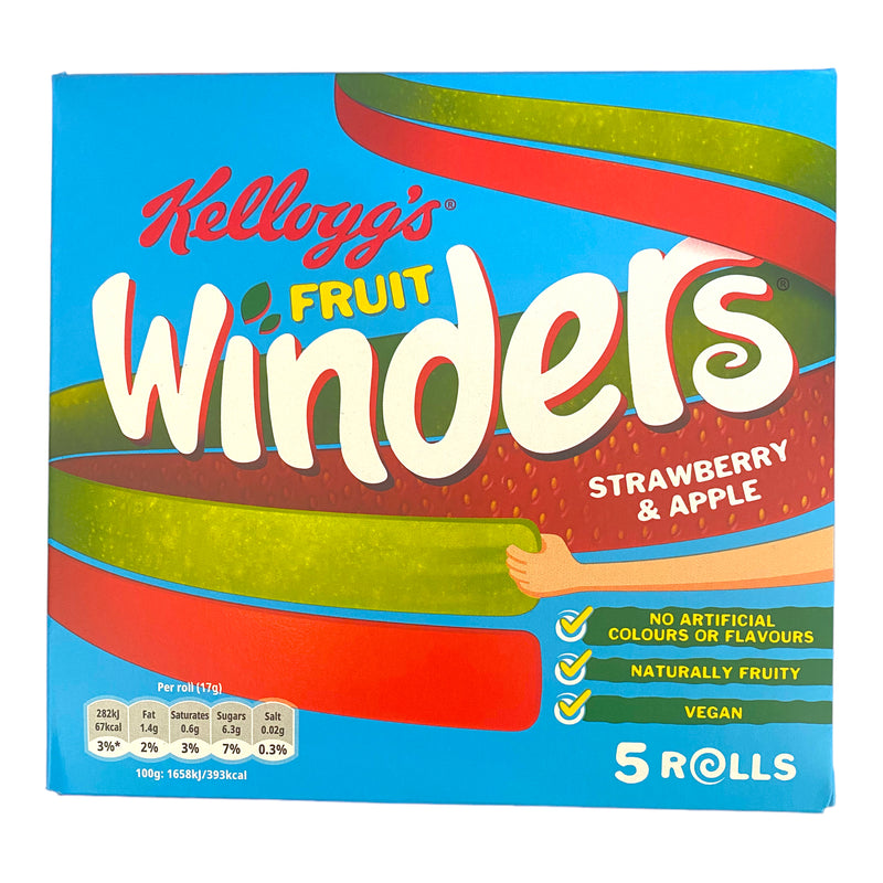 Kellogg’s Fruit Winders Strawberry & Apple 5 x 17g