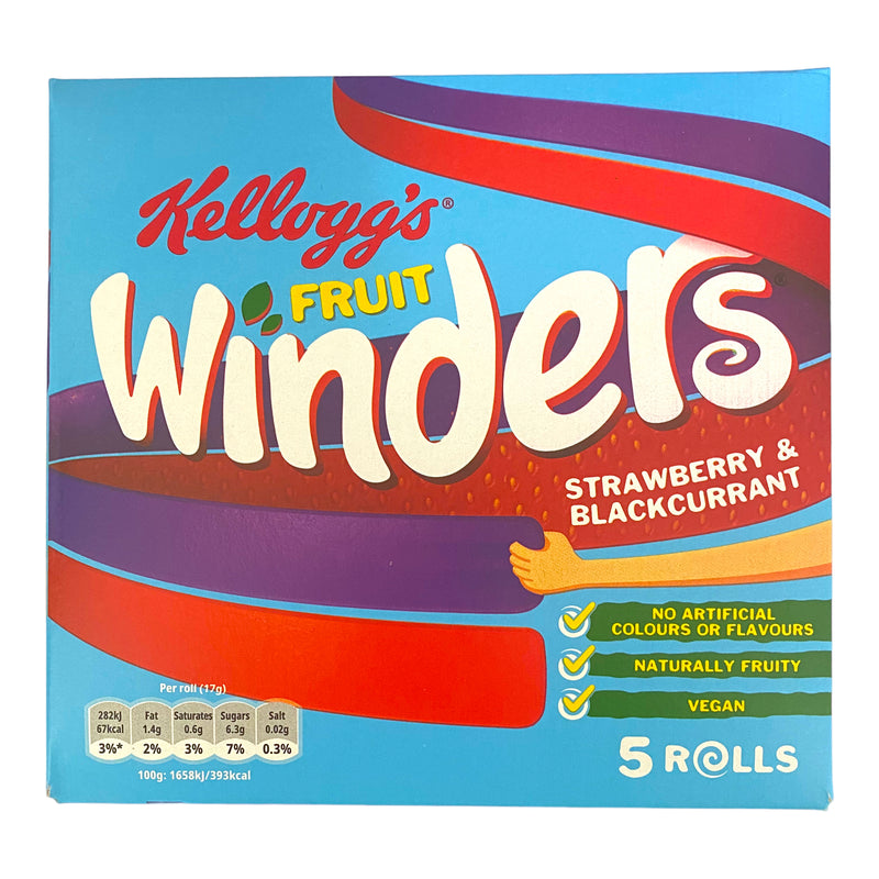 Kellogg’s Fruit Winders Strawberry & Blackcurrant 5 x 17g