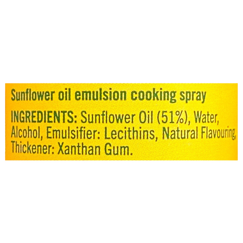 Fry Light Golden Sunflower Oil Spray 190ml