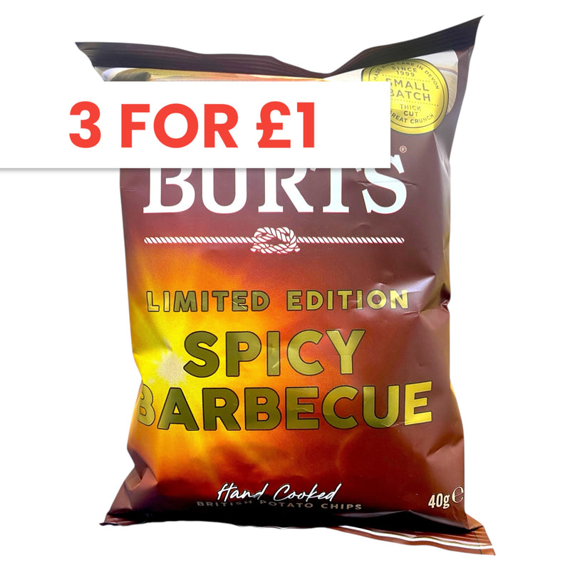 Burts Limited Edition Spicy Barbecue Crisps 40g