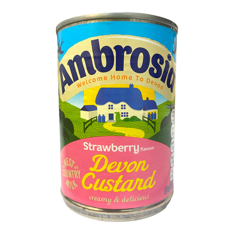 Ambrosia Strawberry Devon Custard 400g