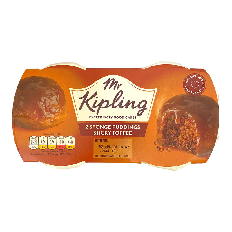 Mr Kipling Sticky Toffee Sponge Puddings 2 x 95g