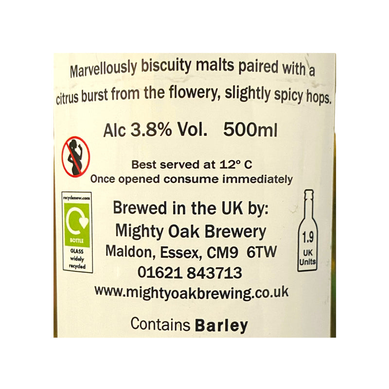 The Mighty Oak Brewery Maldon Gold 500ml