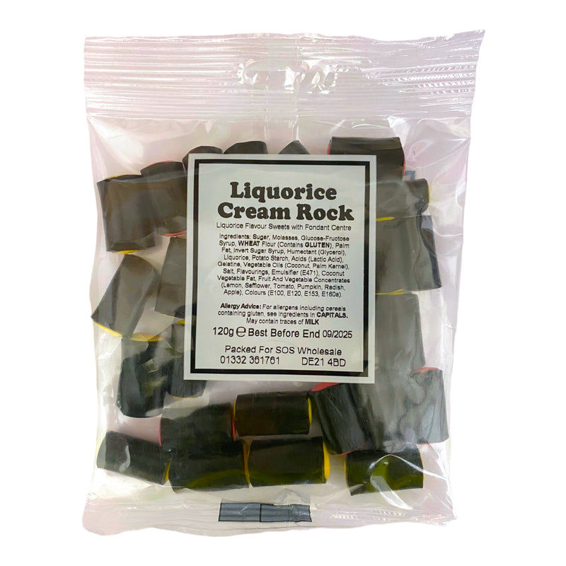 Liquorice Cream Rock 120g