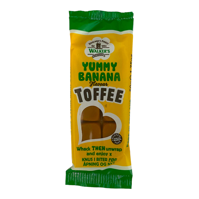 Walkers Yummy Banana Toffee 50g